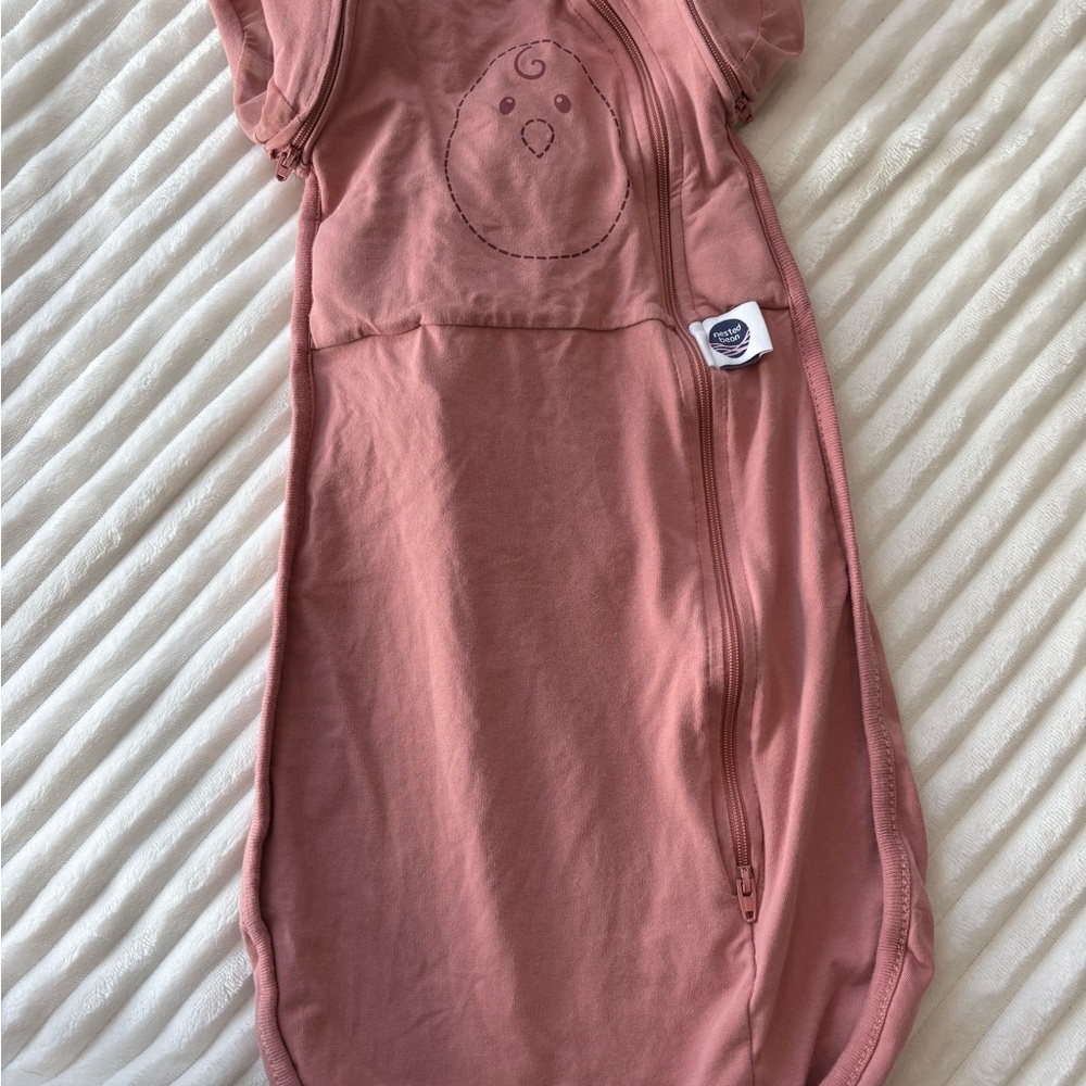 Nested Bean Pink Kids One Piece Bodysuit